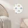 Patroon - Regenboog - Hartjes Wandcirkel kunststof plaat 5mm dik klein -sfeer5