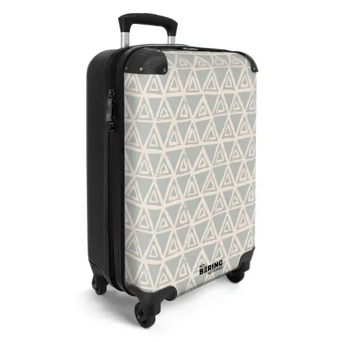 Herhalende driehoekstructuur in pastel NBS - Handbagage koffer - Kinderen Unisex middel -productfoto_3d