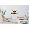 Schotse hooglander - Hoorns - Landschap Muursticker klein -eettafel