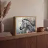 Zebra - Wilde dieren - Vlinder - Bloemen Light Box met batterij (Wandlamp) middel -sfeer2