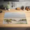 Zandstrand - Bewolkt - Duinen Inductie beschermer vinyl 3mm klein -sfeer5
