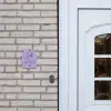 Paars met stippen - Klassiek Naambord Huisje klein -sfeer1
