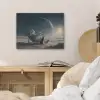Maan - Kat - Astronaut - Ruimte PET vilt klein -sfeer3