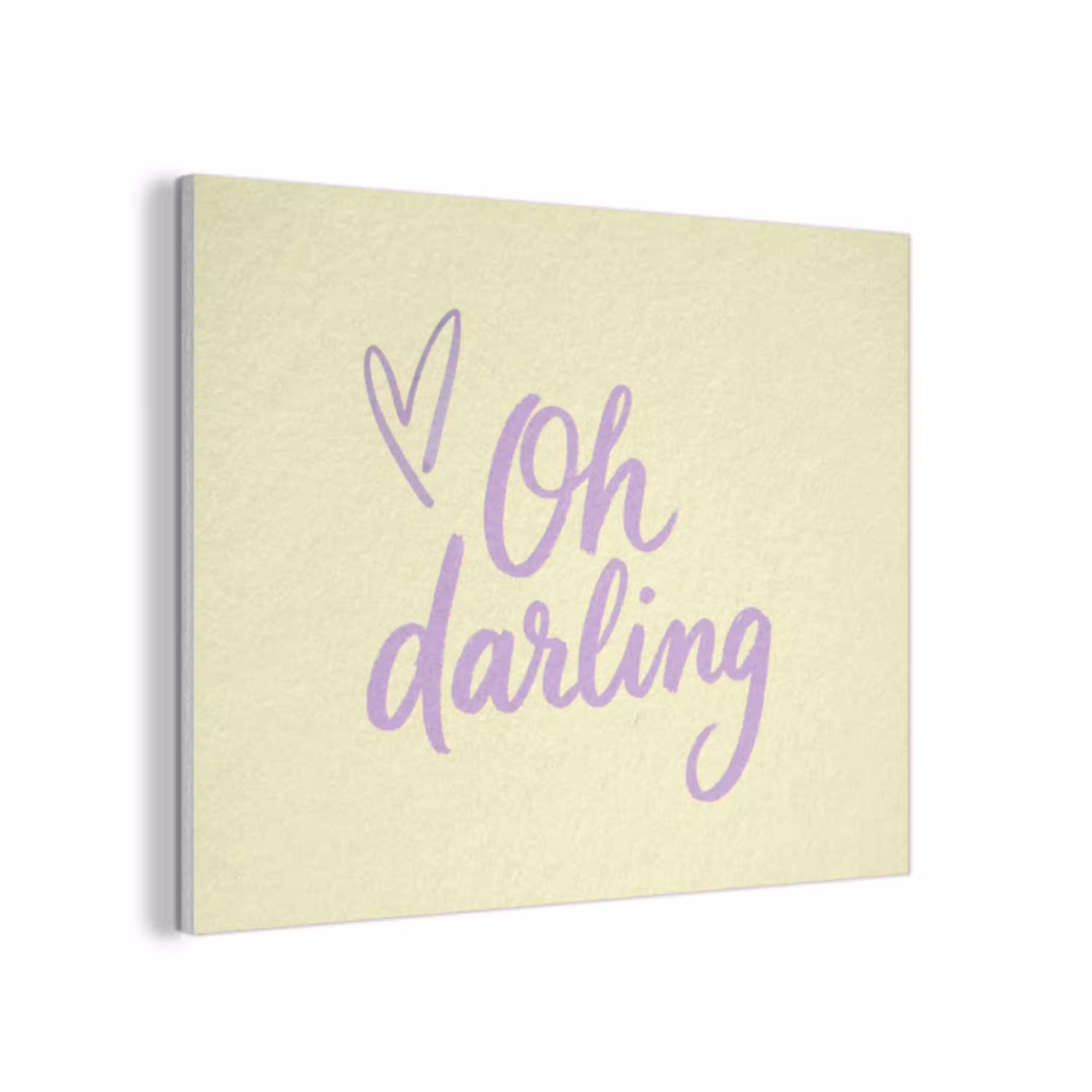 Oh darling - Geel - Hart PET vilt klein -3d