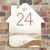 Beige landschap - Klassiek Naambord Huisje klein -sfeer6