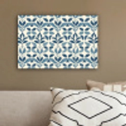 Flora - Modern - Blauw canvas 2cm klein 34 -sfeer3