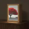 Boom - Rood - Natuur - Zwart wit Light Box met kabel (Tafellamp) klein -z3d_website