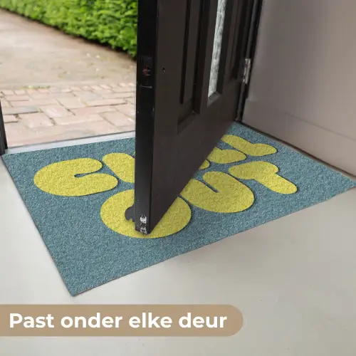 Chill out - Geel - Blauw Deurmat klein -USP_NL