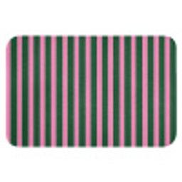Verticale strepen - Groen - Roze WCmat klein 1009 -3d