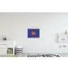 Slow down you're doing fine - Ster - Blauw textielposter latten blank klein -kinderkamer