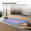 Pretty - Roze - Blauw - Golvend Inductie beschermer vinyl 3mm klein -sfeer1