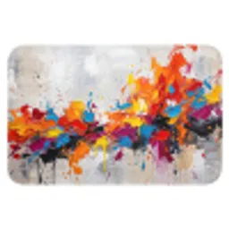 Abstract - Schilderij - Kleurrijk - Dynamisch Badmat klein -3d