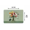 Bloemen - Vaas - Kaartje Placemat vinyl groot -specs