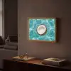 Kokosnoot - Water - Wit Light Box met batterij (Wandlamp) middel -sfeer1
