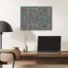 Spat - Abstract - Oranje - Groen PET vilt klein 837 -sfeer5