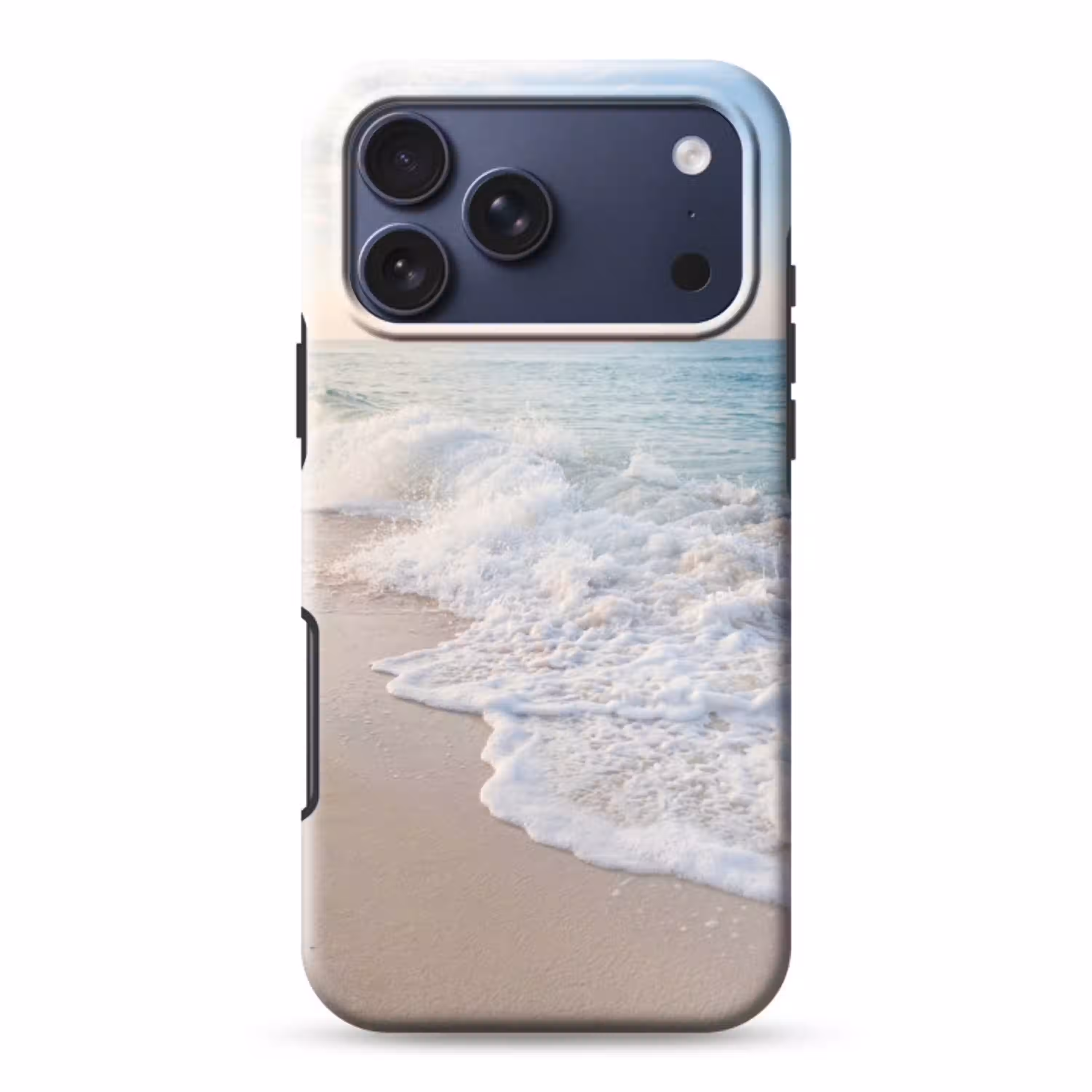 Zee - Golven - Strand - Natuur - Wit Toughcase MagSafe Apple iPhone 17 Pro Max klein -3d