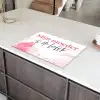 Quote - Mama - Mijn moeder is de liefste - Roze Inductie beschermer vinyl 3mm klein -sfeer8