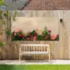 Rozen - Muur - Vintage Tuinposter op houten frame 2 cm dik xxl -sfeer4