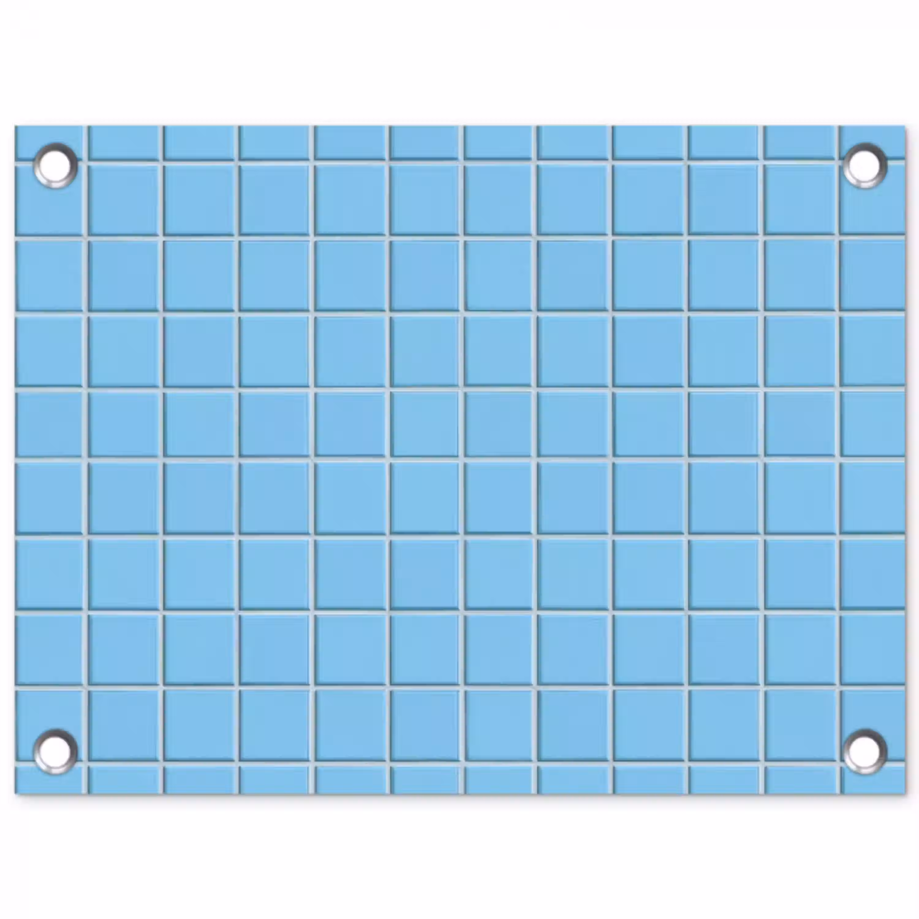 Patroon - Tegel - Pastel - Blauw tuinposter los doek klein 239 -3d