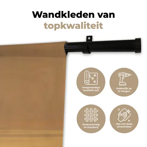 Goud - Disco - Glitter - Peer Wandkleed katoen klein -sfeer2