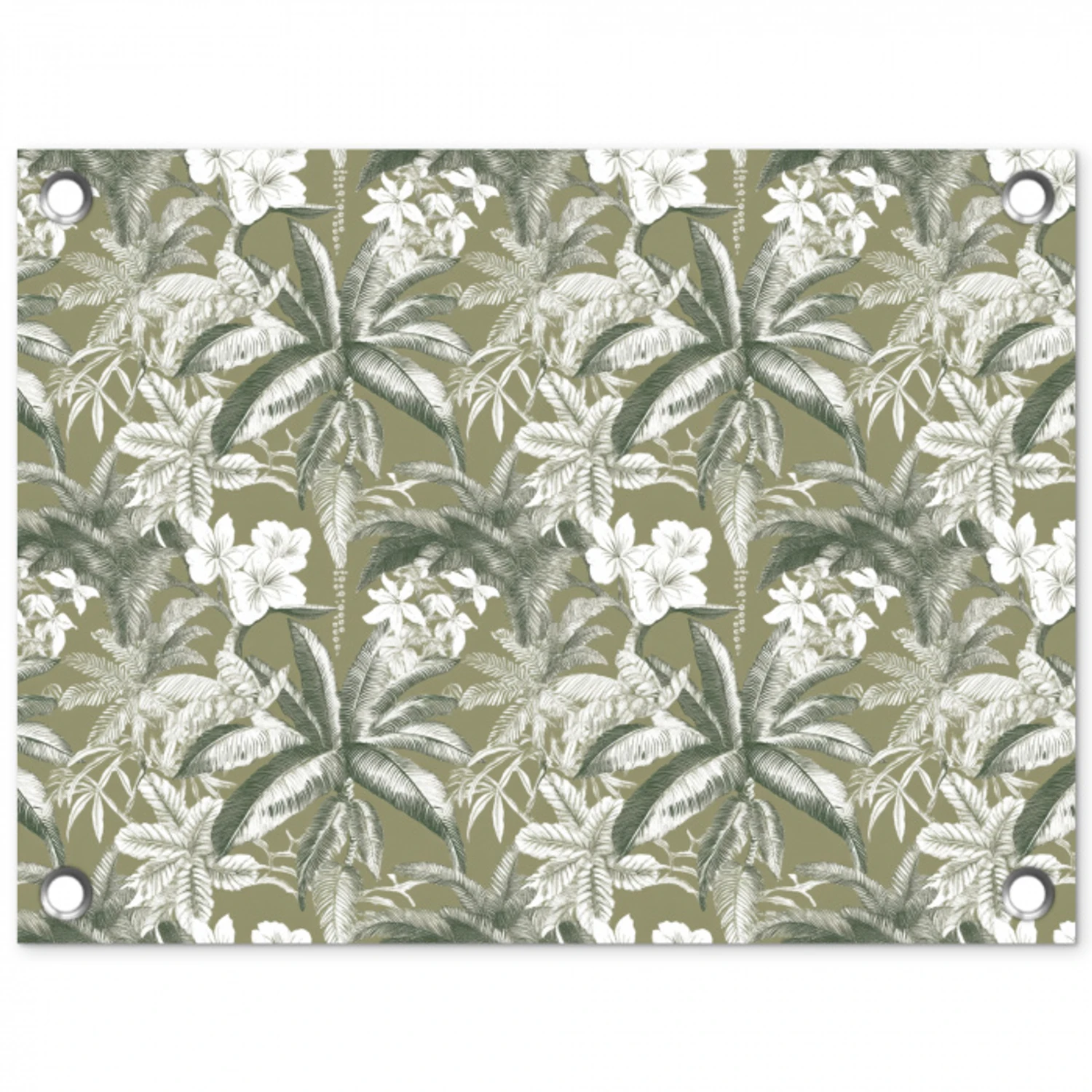 Botanisch - Bloemen - Groen tuinposter los doek klein 239 -3d