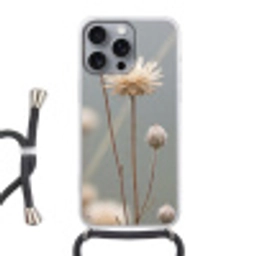 Strobloemen - Wit - Daglicht Hoesje iPhone 16 Pro Max met koord klein -3d
