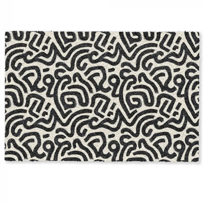 Modern - Abstract - Zwart Deurmat klein 898 -zkaufland3d