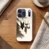 Badkleding - Palmbomen - Schaduw - Tropisch Telefoonhoesje iPhone 17 Pro klein -sfeer1