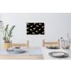 Macarons - Patroon - Goud - Zwart Muursticker klein -eettafel