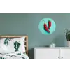 Chilipepers - Geverfd - Rood Wandcirkel aluminium klein -slaapkamer