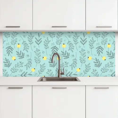 Patronen - Zaad - Planten keuken achterwand 2 middel 871 -3d