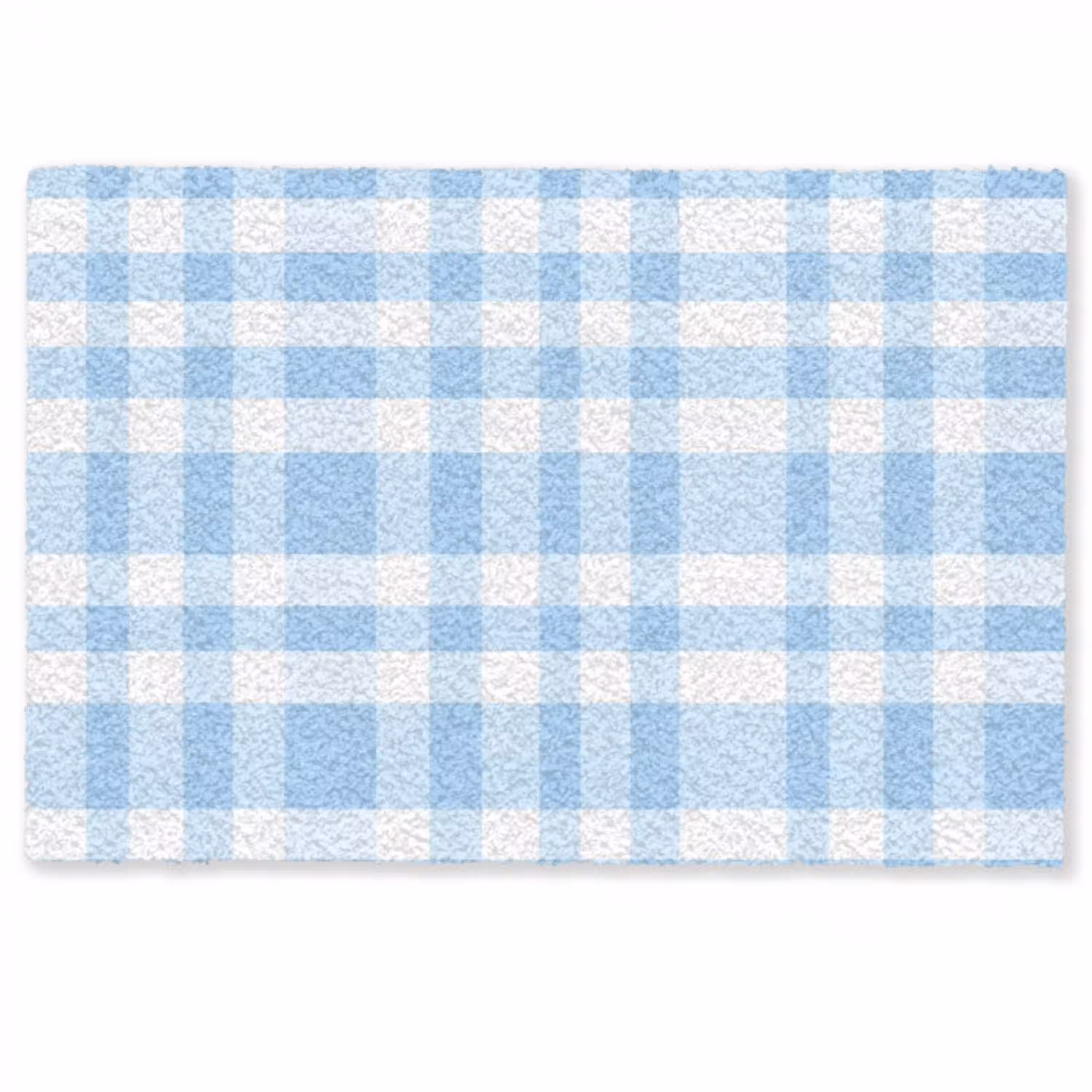 Ruit - Patroon - Blauw Deurmat klein 898 -zkaufland3d