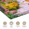 Doorkijk - Bloemen - Pad - Natuur poster papier klein -closeup_NL