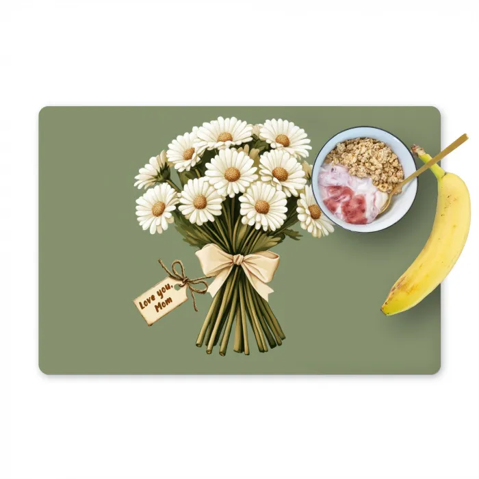 Lint - Boeket - Groen - Quote Placemat vinyl groot -zzzproduct_Kitchenyeah-website