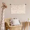 Beige - Aardspatroon Wandkleed katoen klein -wsfeer5_kind