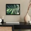 Inductie beschermer - Bananenblad - Tropisch - Jungle - Bladeren fotolijst zwart zonder passe partout klein -sfeer1