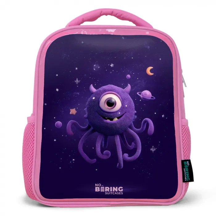 Kosmisch tentakelmonster Kinderrugzak - Roze middel -3d