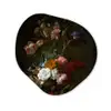 Vaas met bloemen - Schilderij van Rachel Ruysch Wandcirkel Organisch Forex 3mm klein -3d