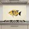 Geel - Vis - Strepen - Tropisch keuken achterwand spatscherm klein -3d_website