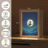 Heks - Volle maan - Sterrenhemel Light Box met kabel klein -USP_NL