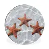 Zeesterren - Water - Helder Wandcirkel aluminium klein -3d