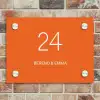 Oranje - Klassiek Naambord Rechthoek middel -sfeer3