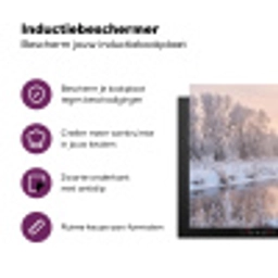 Rivier - Winter - Landschap - Sneeuw - Zonsopgang Inductie beschermer vinyl 3mm klein -zzzzzzz-cc-usp