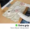 Golven - Wit - Minimalistisch Muismat XXL klein 681 -sfeer3