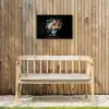Roze - Bloemen - Vaas - Kleuren Tuinposter op houten frame 2 cm dik klein -sfeer4