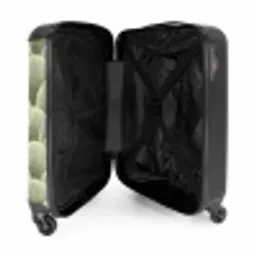 Waaier - Blad - Groen NBS - Handbagage koffer - Volwassenen Unisex middel -binnenkant