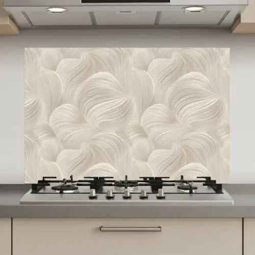 Lijnen - Waaier - Beige keuken achterwand spatscherm klein 900 -3d_website