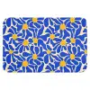 Abstract - Bloem - Blauw WCmat klein 1009 -3d