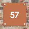 Terracotta - Traditioneel Naambord Vierkant klein -sfeer2