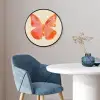 Vlinder - Minimalistisch - Roze Fotolijst rond zonder passe partout klein -sfeer2